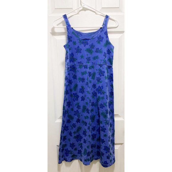 Fresh Produce Floral Dress Tank T-Shirt Cotton Blue Green Teal Fern Tropical M - Picture 4 of 12